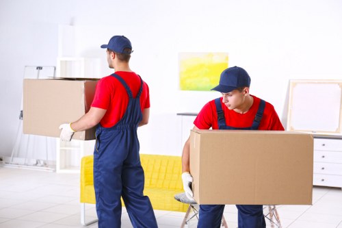 Commercial movers handling office equipment in Manandvan Southfields