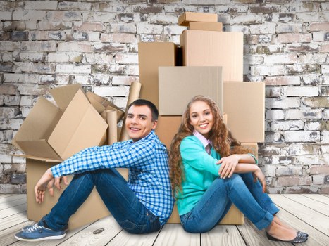 Efficient transportation of office furniture during a commercial move